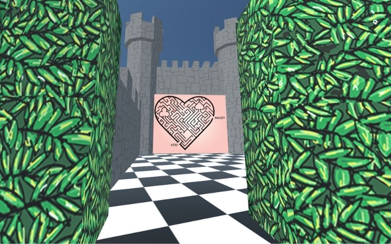 alice escapes wonderland maze